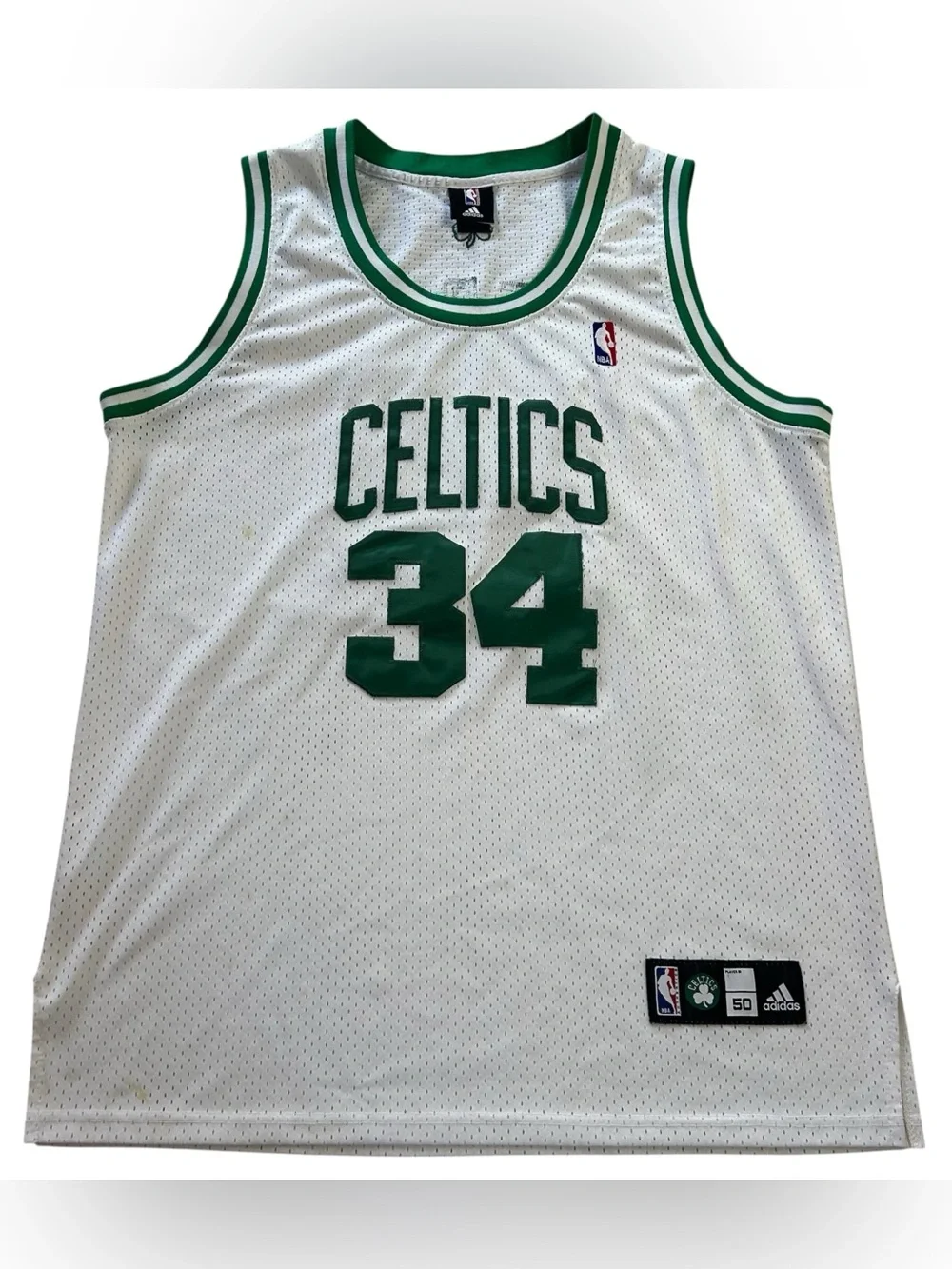 VTG Adidas Boston Celtics Jersey Paul Pierce #34 Stitched Men’s 50 XL Swingman